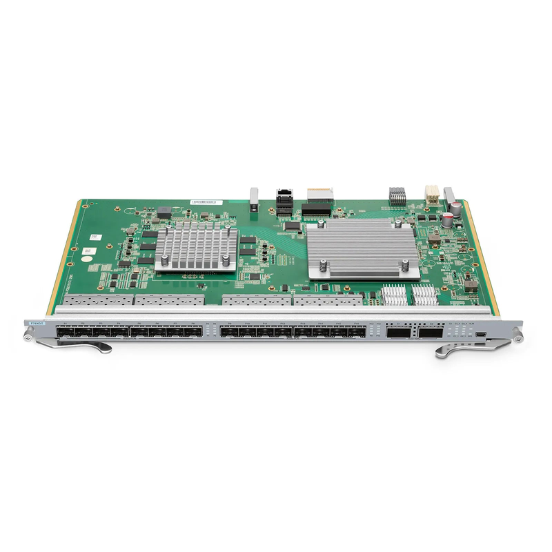 F78XGT, 16-Port XG(S)PON OLT Line Card with 16 x XG(S)PON (GPON-Compatible, Upgradable via GPON Modules), 2 x 100G QSFP28 Ports, Broadcom Chip (Without Modules)