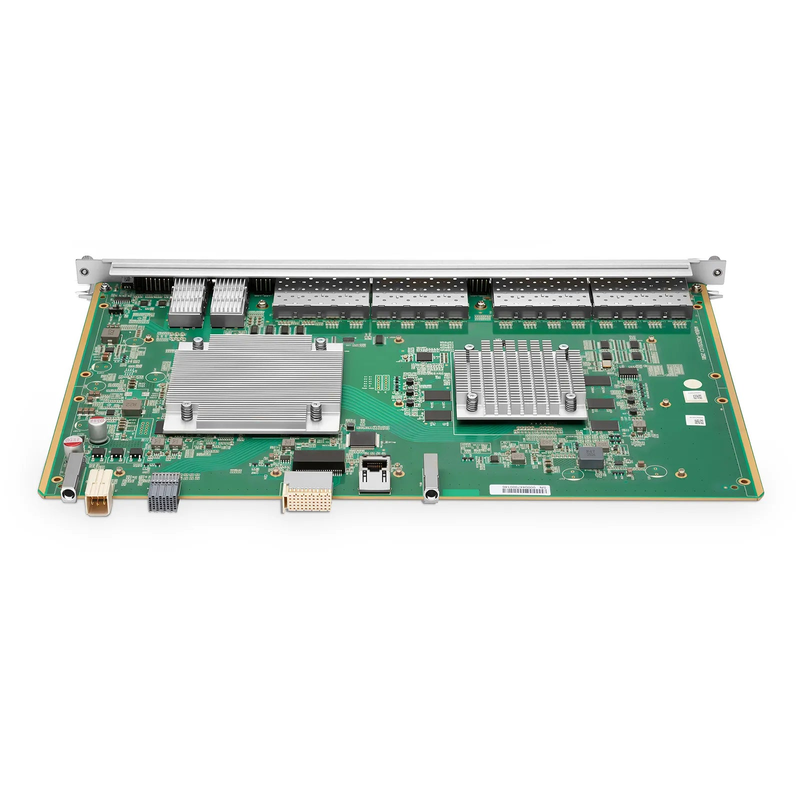 F78XGT, 16-Port XG(S)PON OLT Line Card with 16 x XG(S)PON (GPON-Compatible, Upgradable via GPON Modules), 2 x 100G QSFP28 Ports, Broadcom Chip (Without Modules)