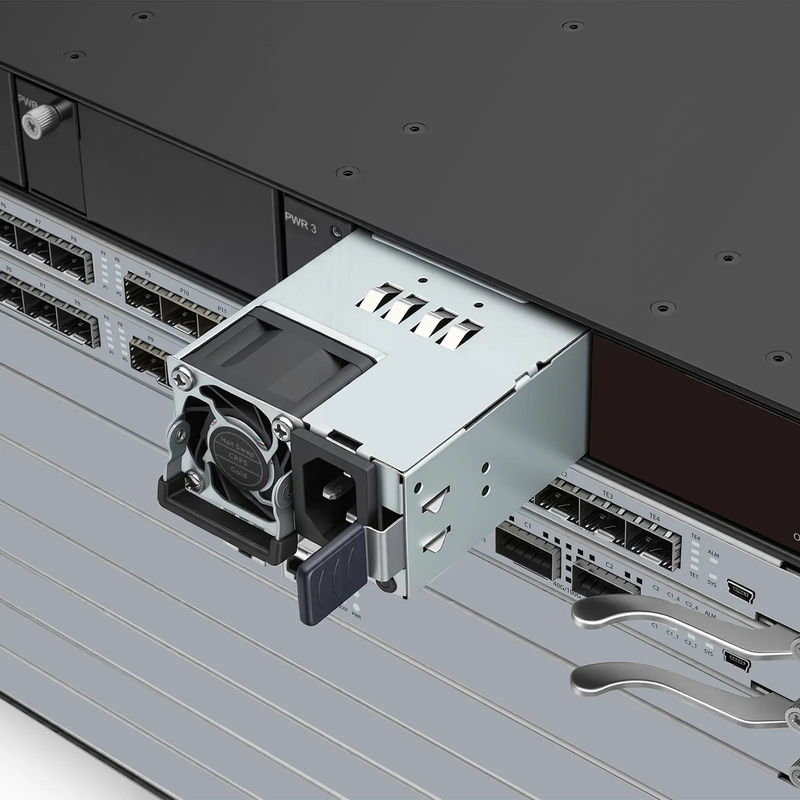 OLT7810-07, 7-Slot GPON/XG(S)-PON/Combo Chassis OLT with Standard Fan Board, 3 Power Slots, 2 MSU Control Slots and 7 Line Card Slots, Broadcom Chip (1*AC Power Supply and 1*Main Control Unit Included)