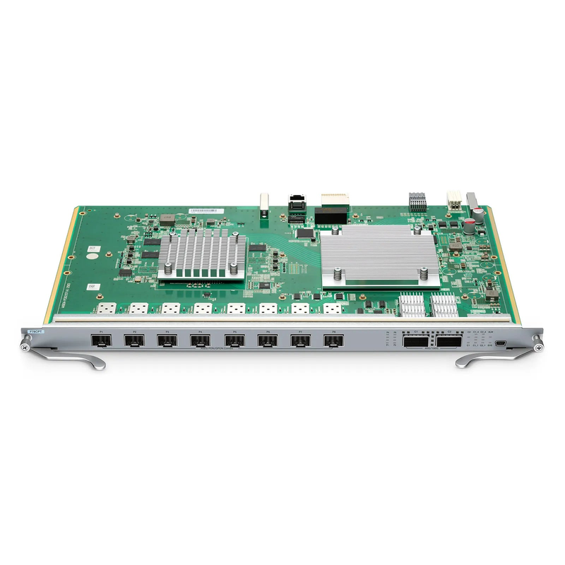 F78CPT, 8-Port Combo OLT Line Card with 8 x XG(S)-PON Combo, 2 x 100G QSFP28 Ports, Broadcom Chip (Without Modules)
