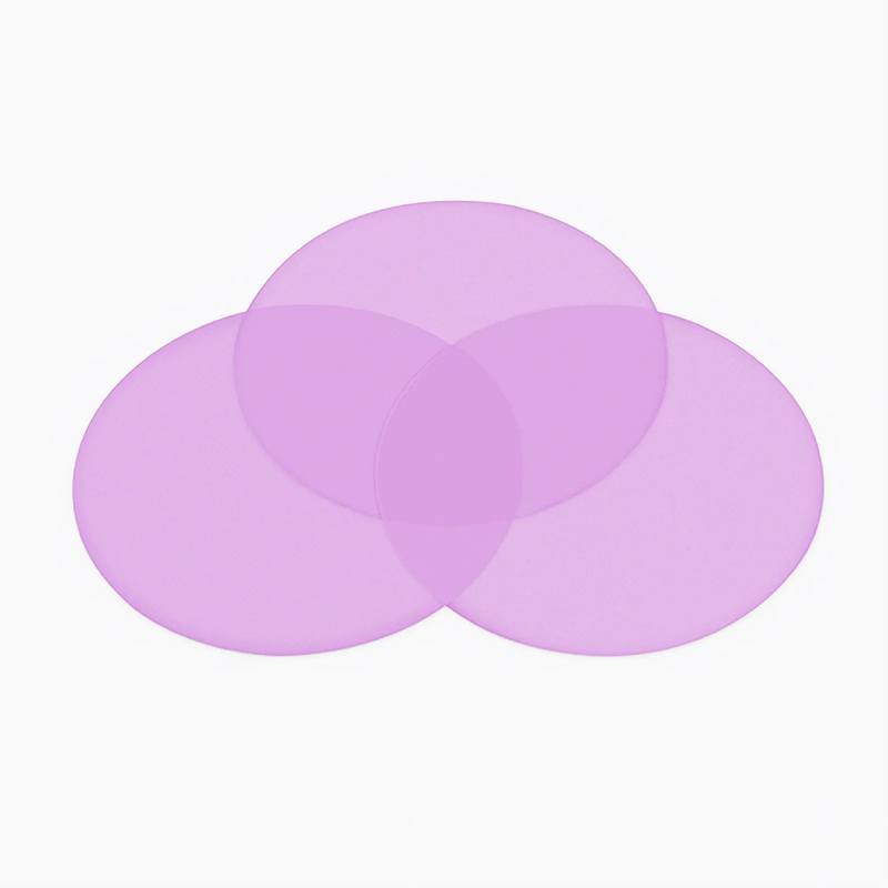 1μm 1 Piece Purple Polishing Film with 127mm Diameter