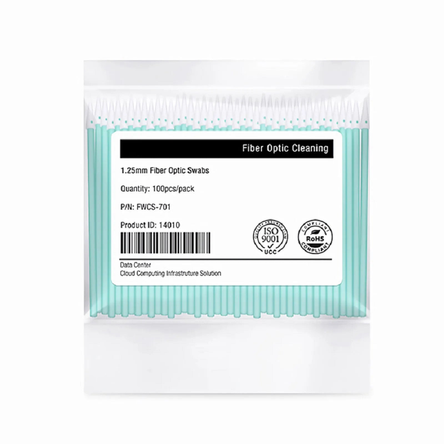 1.25mm Fiber Optic Lint-free Foam Clean Swabs (100pcs/Pack)