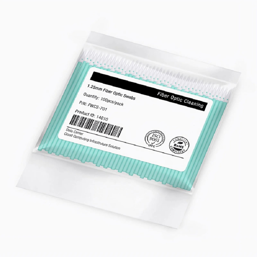 1.25mm Fiber Optic Lint-free Foam Clean Swabs (100pcs/Pack)