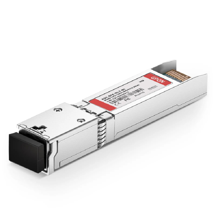 HW Compatible XG-PON&GPON Combo OLT SFP+ 1577nm-TX/1270nm-RX and 1490nm-TX/1310nm-RX Class D 20km DOM Simplex SC/UPC SMF Optical Transceiver Module