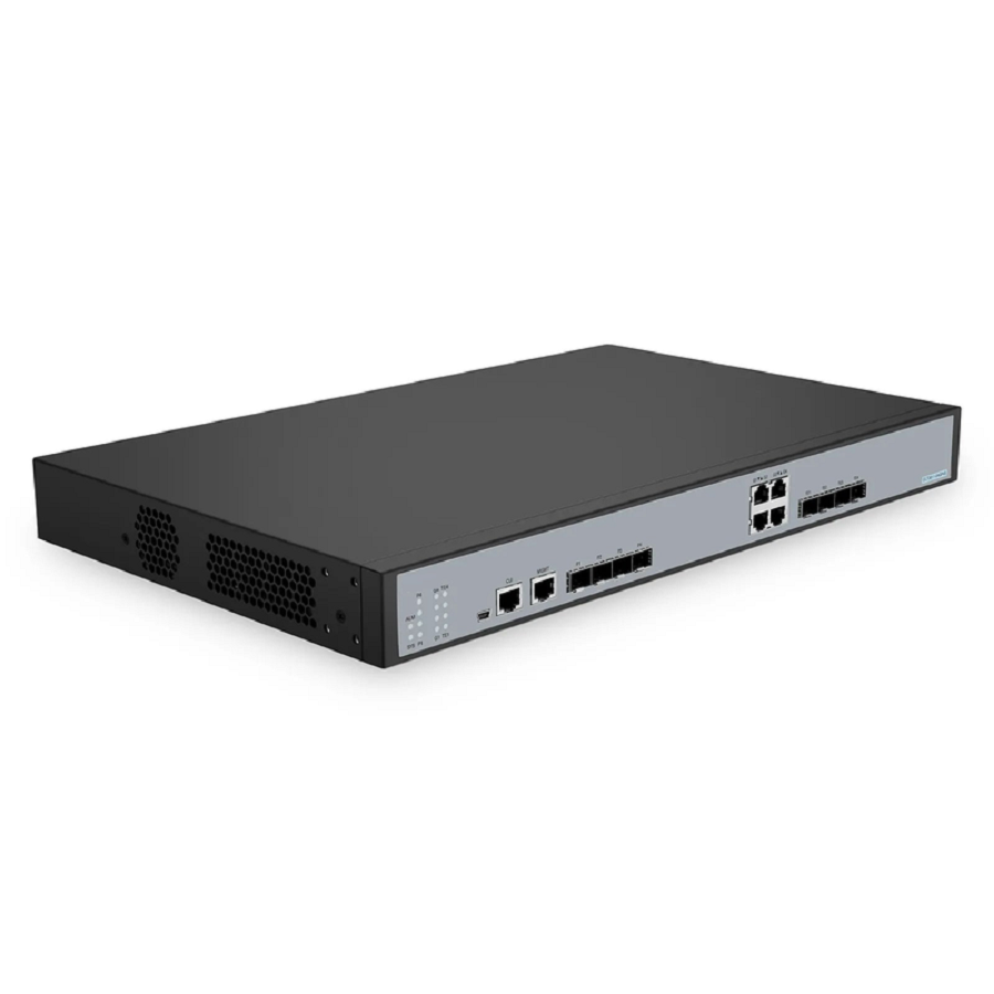 OLT3611-04GP4S, Layer 3 Feature 4-Port GPON OLT with 4 Ã— Gigabit RJ45 and 4 Ã— 10G SFP+ Uplink Ports, AC/DC Power Supply