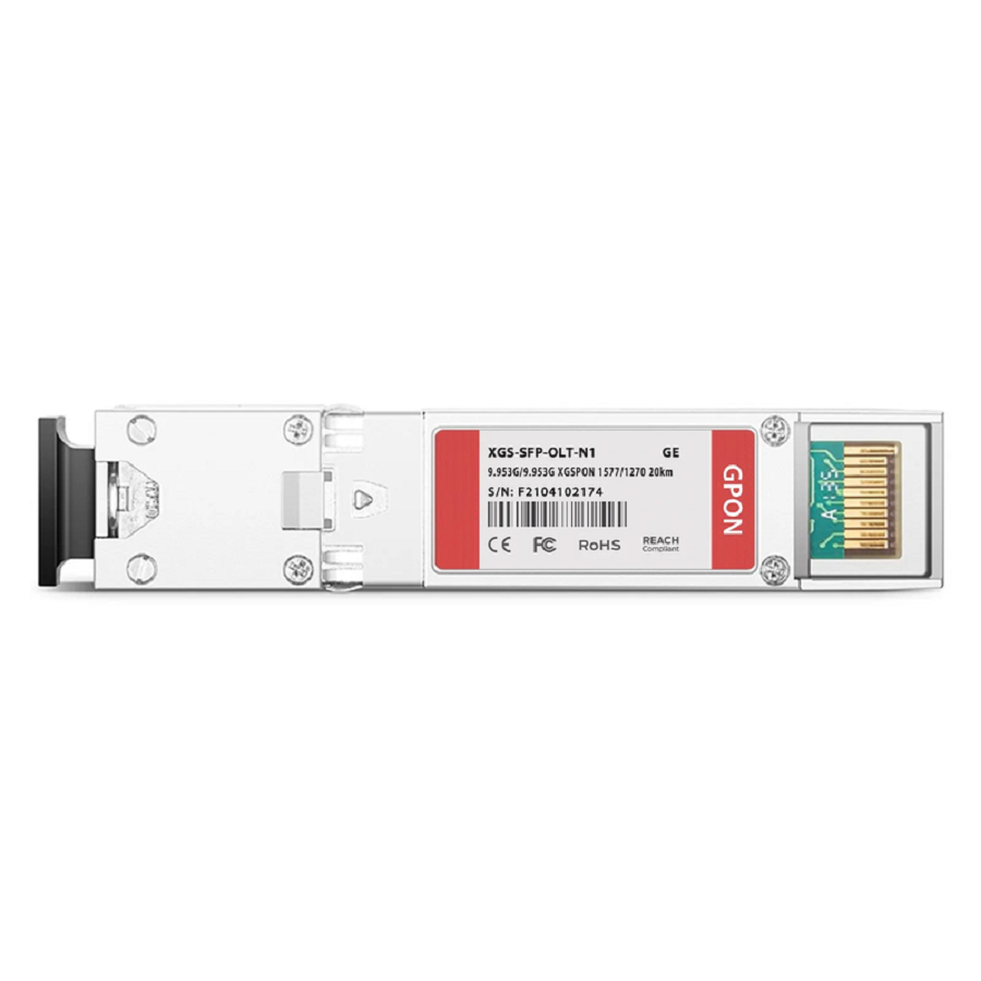 Generic Compatible XGSPON OLT SFP+ 1577nm-TX/1270nm-RX 9.953G-TX/9.953G-RX Class N1 20km DOM Simplex SC/UPC SMF Optical Transceiver Module