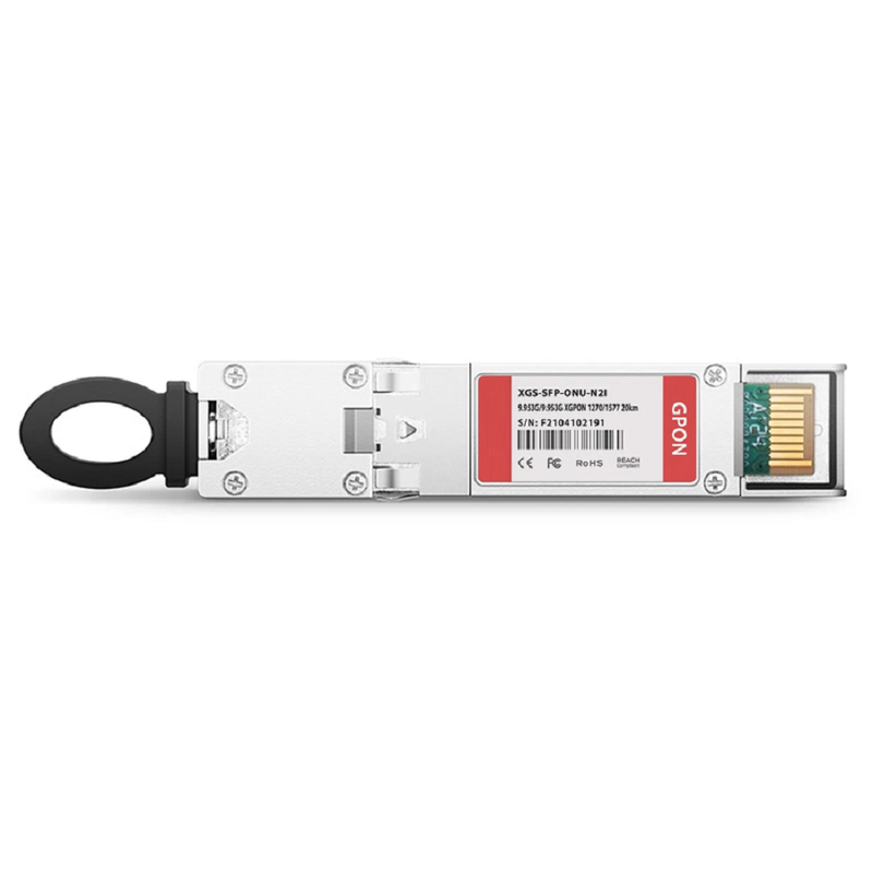 Generic Compatible XGSPON ONU SFP+ 1270nm-TX/1577nm-RX 9.953G-TX/9.953G-RX Class N2 20km DOM Simplex SC/UPC SMF Optical Transceiver Module (Industrial)