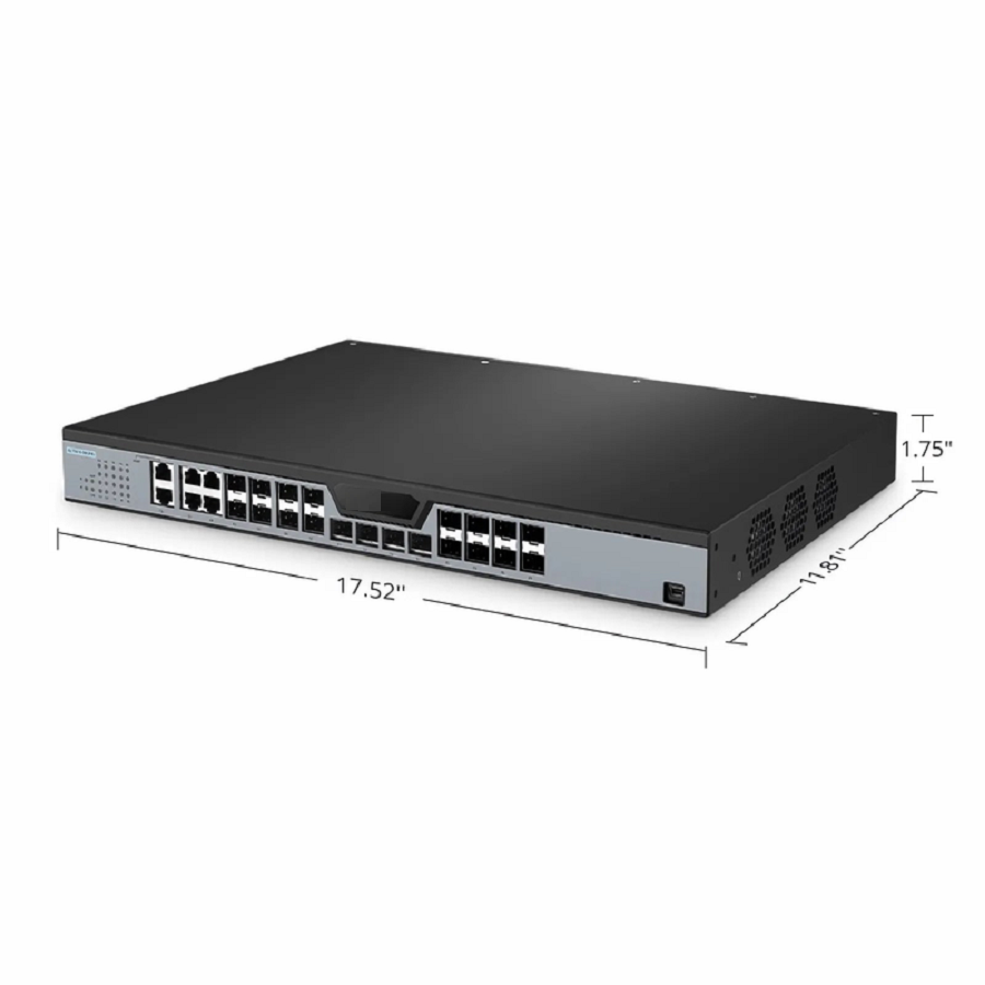 OLT3610-08GP4S, Layer 3 Feature 8-Port GPON OLT with 4 Ã— RJ45/SFP Combo, 4 Ã— 1G SFP and 4 Ã— 10G SFP+ Uplink Ports, AC Power Supply, Broadcom Chip