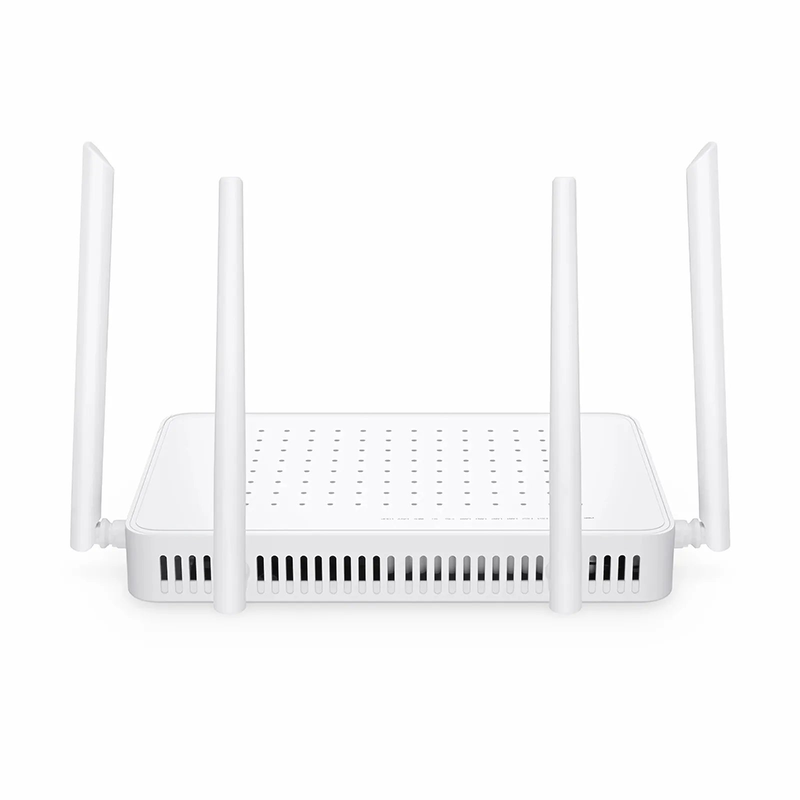 TA1910-4GVC-W, XPON (GPON + EPON) HGU ONU with 1 x PON, 4 x GE, 2 x POTS, 1 x RF, 1 x USB, and 4 x External Dual Band Antennas (1200M WiFi 4/5)