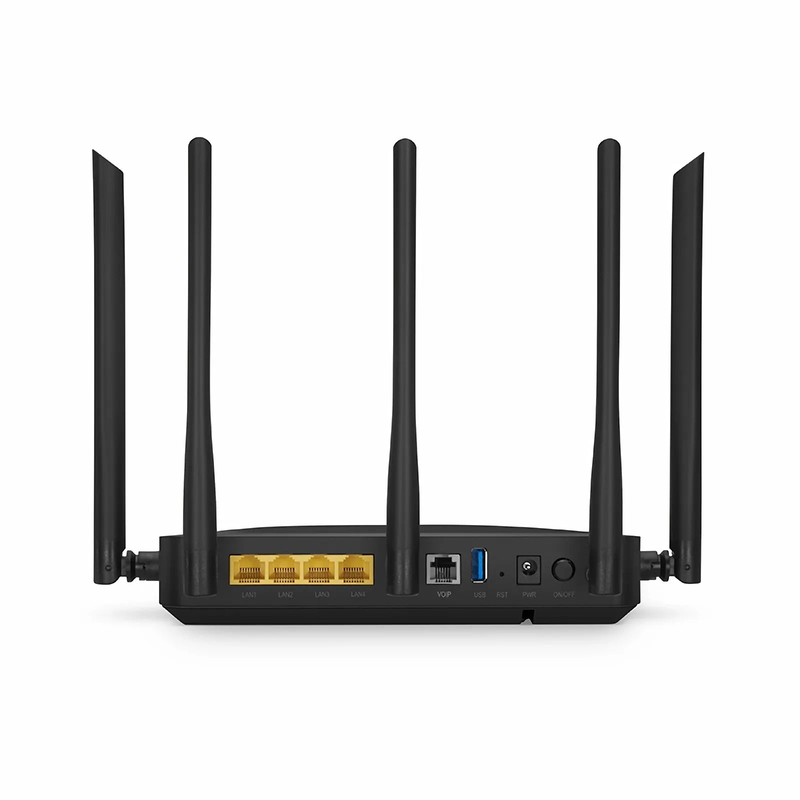 ONU1910-4GV-W, XPON (GPON + EPON) HGU ONU, 1 x PON, 4 x GE, 1 x POTS, 1 x USB, and 5 x External Dual Band Antennas (3000M WiFi 4/5/6)