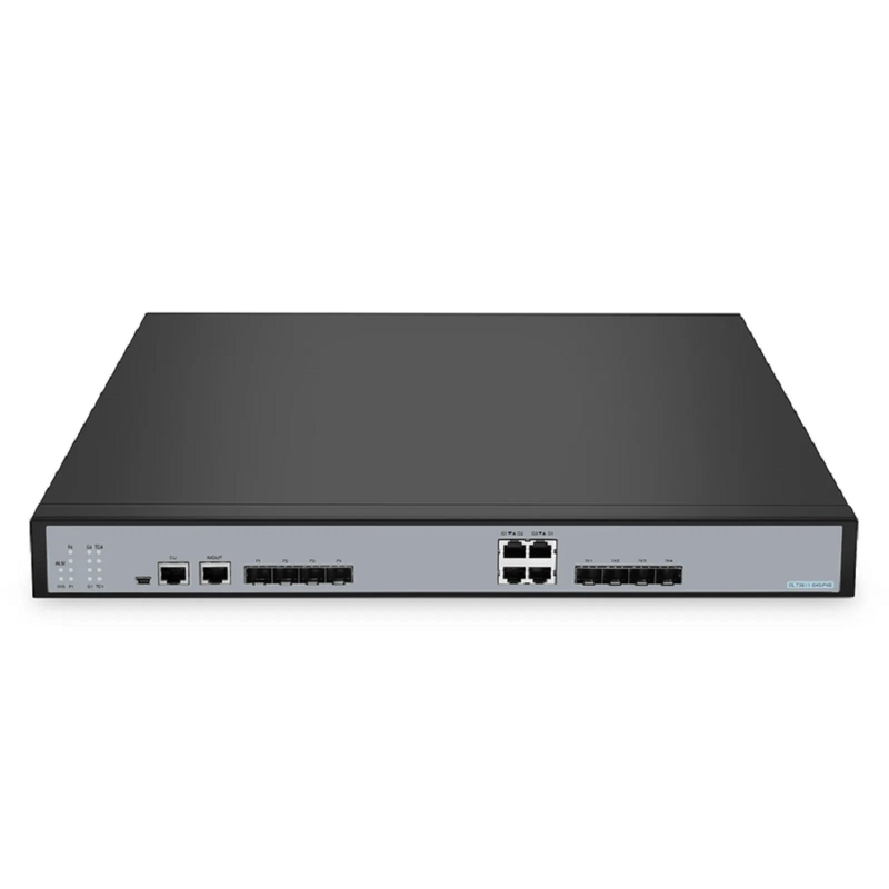 OLT3611-04GP4S, Layer 3 Feature 4-Port GPON OLT with 4 Ã— Gigabit RJ45 and 4 Ã— 10G SFP+ Uplink Ports, AC/DC Power Supply