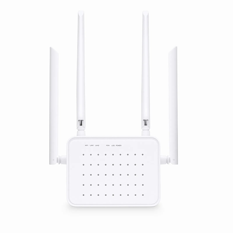 ONU1910-2G-W, XPON (GPON+EPON) ONU, with 1x PON, SC/UPC, 2x GE, 1x USB, and 4x External Antennas (1200M WiFi 5)