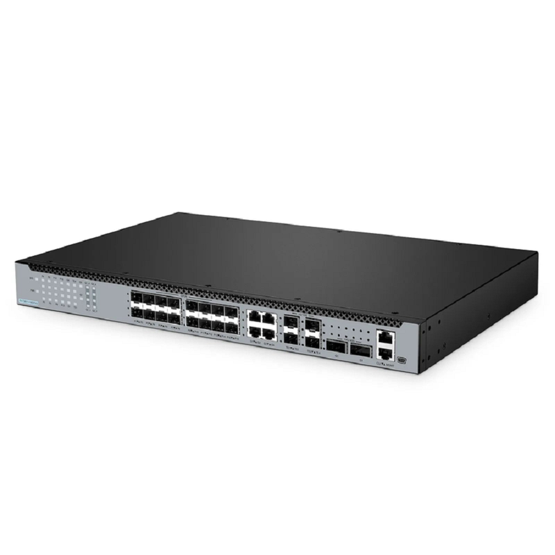 OLT3611-16GP2Q, Layer 3 Feature 16-Port GPON OLT with 4 Ã— Gigabit RJ45, 4 Ã— 10G SFP+ and 2 Ã— 40G QSFP+ Uplink Ports, AC/DC Power Supply