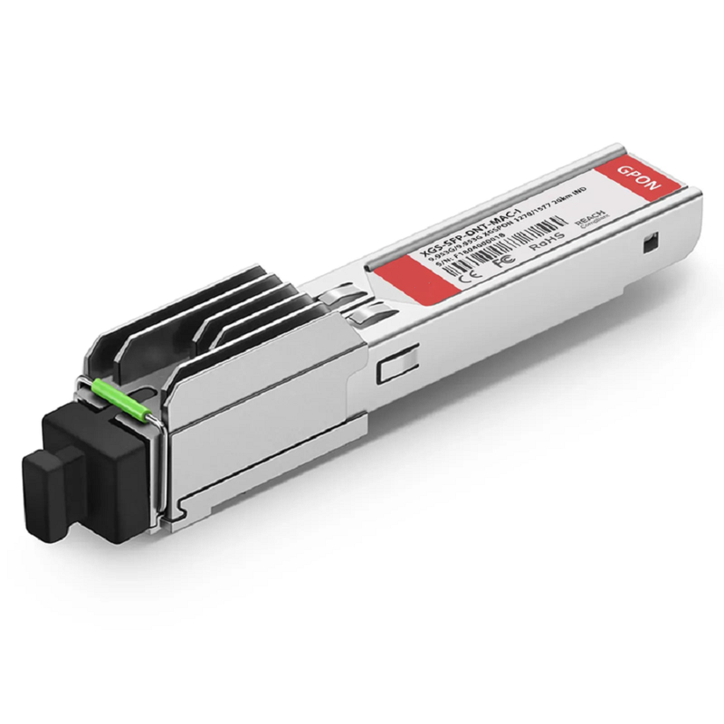 XGSPON ONU Stick with MAC SFP+ 1270nm-TX/1577nm-RX 9.953G-TX/9.953G-RX Class N1 20km DOM Simplex SC/APC SMF Optical Transceiver Module (Industrial)