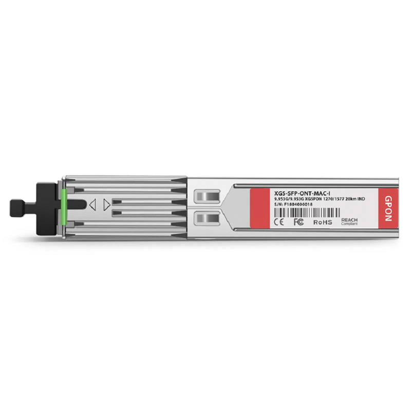 XGSPON ONU Stick with MAC SFP+ 1270nm-TX/1577nm-RX 9.953G-TX/9.953G-RX Class N1 20km DOM Simplex SC/APC SMF Optical Transceiver Module (Industrial)