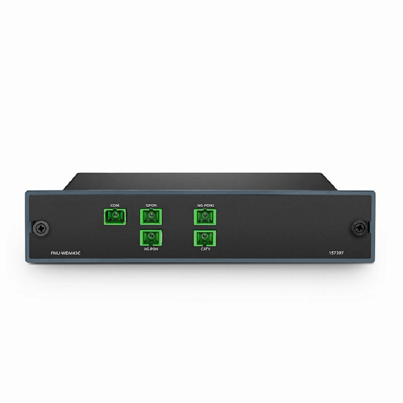 FMU-WDM43C, PON Coexistence Element (CEx) WDM for GPON/XG(S)-PON/NG-PON2/CATV, SC/APC, FMU Plug-in Module