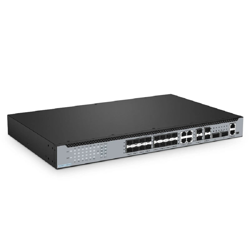 OLT3611-16GP2Q, Layer 3 Feature 16-Port GPON OLT with 4 Ã— Gigabit RJ45, 4 Ã— 10G SFP+ and 2 Ã— 40G QSFP+ Uplink Ports, AC/DC Power Supply