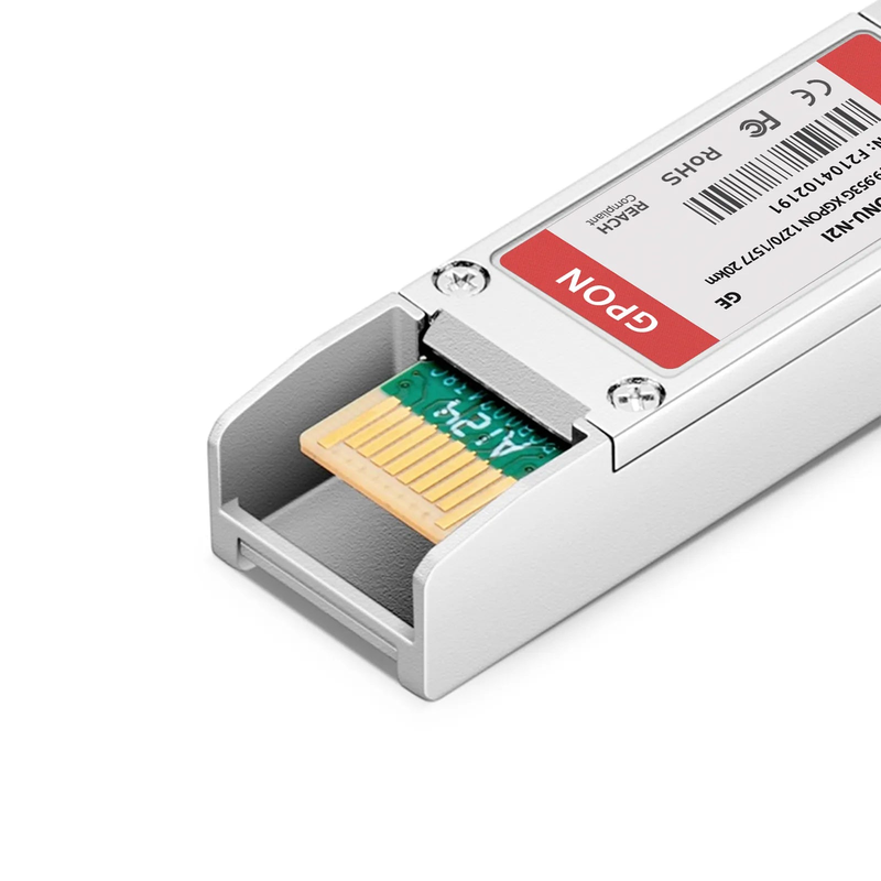 Generic Compatible XGSPON ONU SFP+ 1270nm-TX/1577nm-RX 9.953G-TX/9.953G-RX Class N2 20km DOM Simplex SC/UPC SMF Optical Transceiver Module (Industrial)