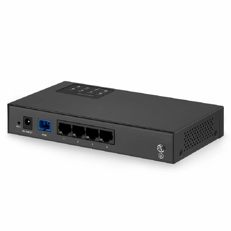 ONU1710-4G-P, XPON (GPON + EPON) SFU ONU with 1 x PON, 4 x GE PoE@55W