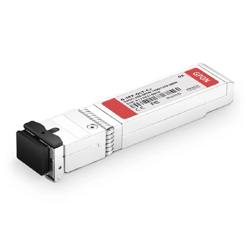 GPON OLT SFP 1490nm-TX/1310nm-RX 2.488G-TX/1.244G-RX Class C+ 20km DOM Simplex SC/UPC SMF Optical Transceiver Module