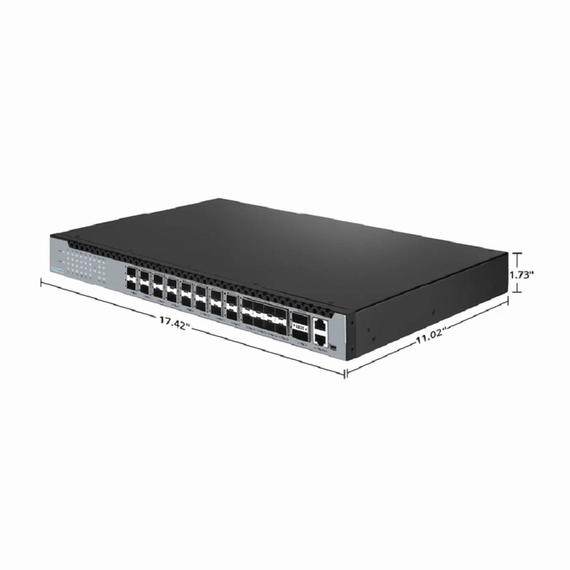 OLT3710-16XG2T, 16-Port XG(S)-PON OLT with 8 Ã— 10G SFP+ and 2 Ã— 100G QSFP28 Uplink Ports, Dual Power Supply, Broadcom Chip