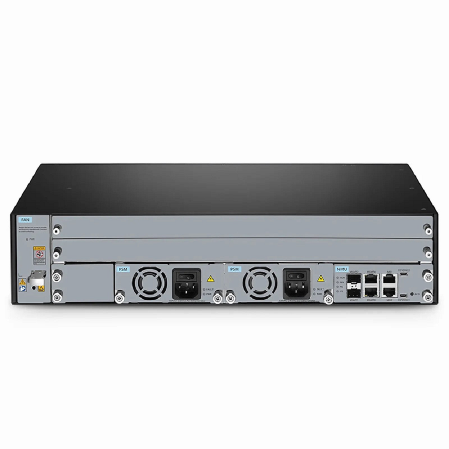 M6500-CH2U, 2 Slots 2U Managed Chassis Unloaded Platform, Redundant AC PSUs, Support WEB/SNMP Management