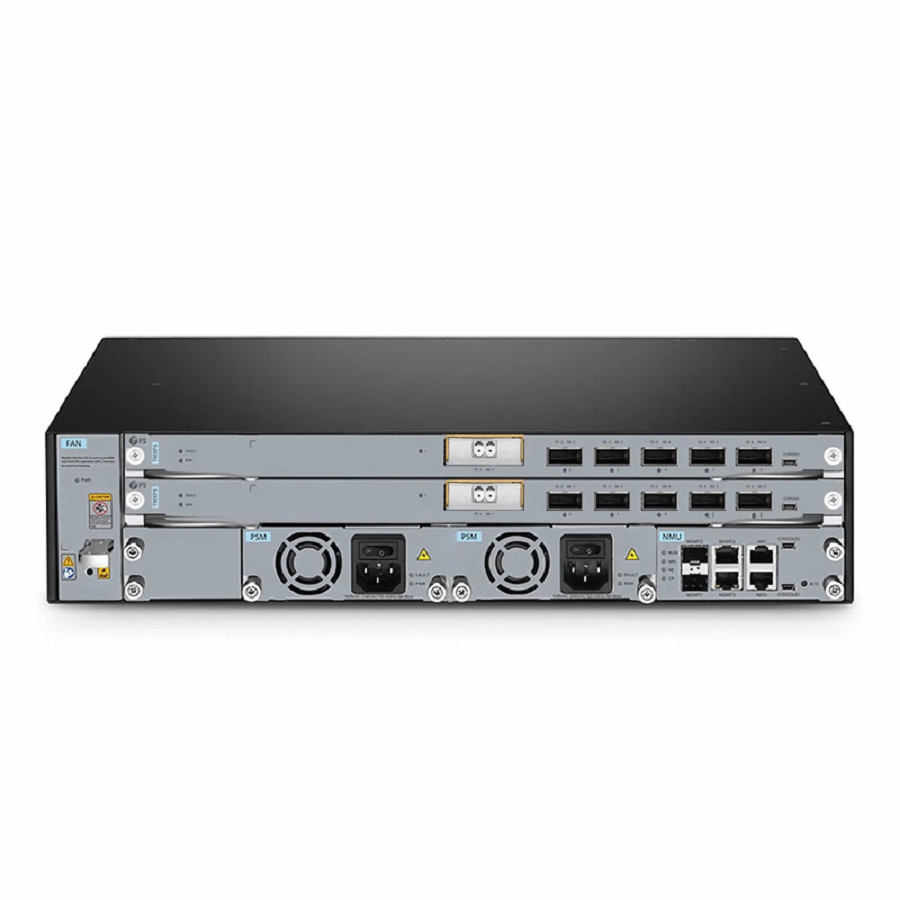 M6500-CH2U, 2 Slots 2U Managed Chassis Unloaded Platform, Redundant AC PSUs, Support WEB/SNMP Management