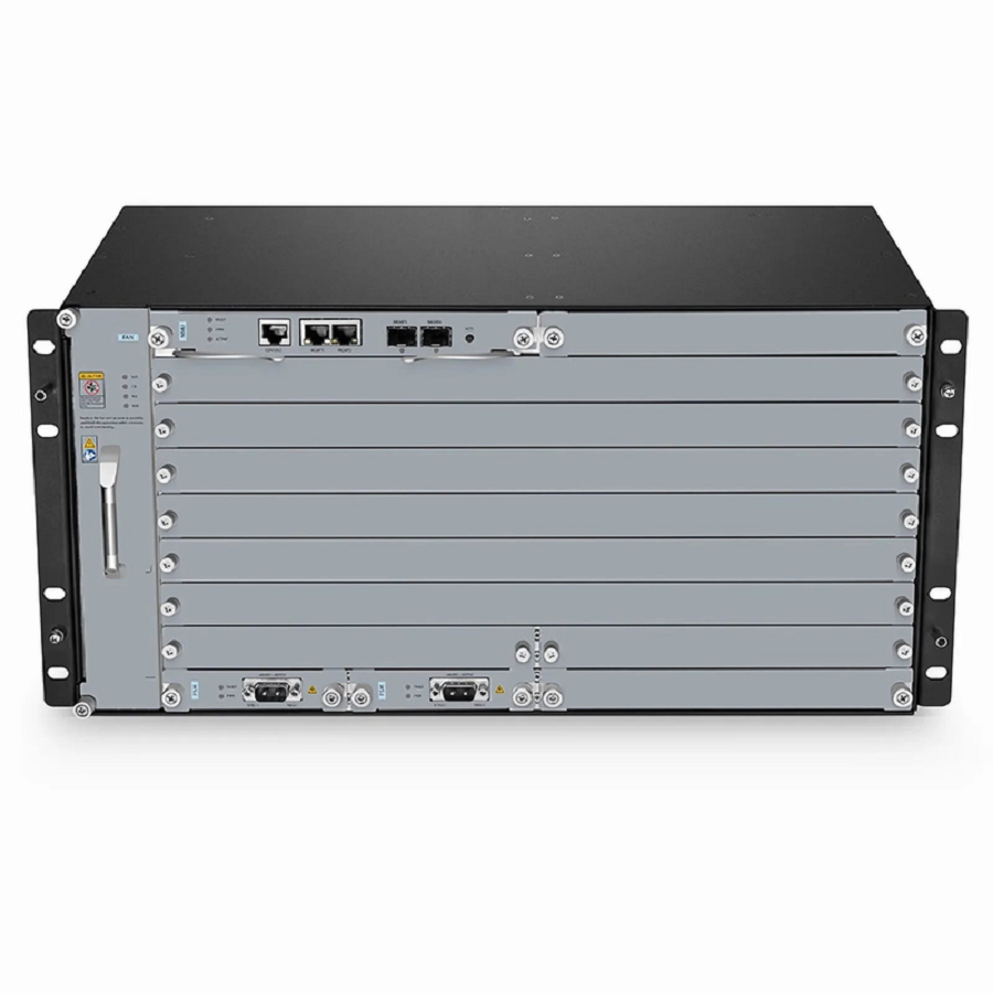 M6500-CH5U, 10 Slots 5U Managed Chassis Unloaded Platform, Redundant DC PSUs, Support WEB/SNMP Management