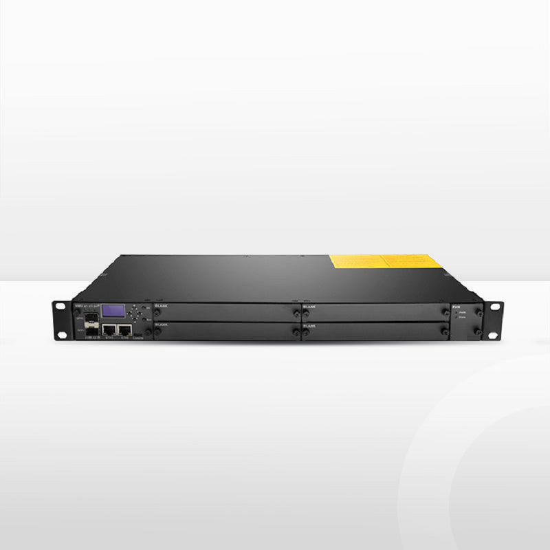 FMT04-CH1U, 4 Slots 1U Managed Chassis Unloaded Platform, Redundant AC PSUs, Support SNMP Network Management