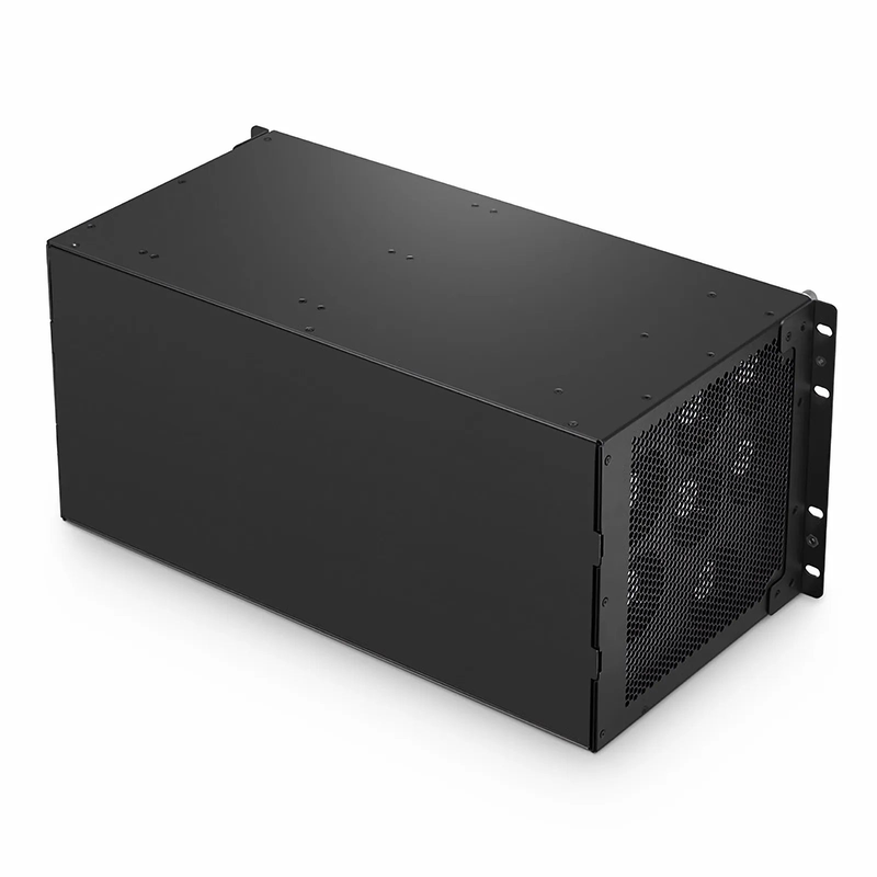 M6500-CH5U, 10 Slots 5U Managed Chassis Unloaded Platform, Redundant DC PSUs, Support WEB/SNMP Management