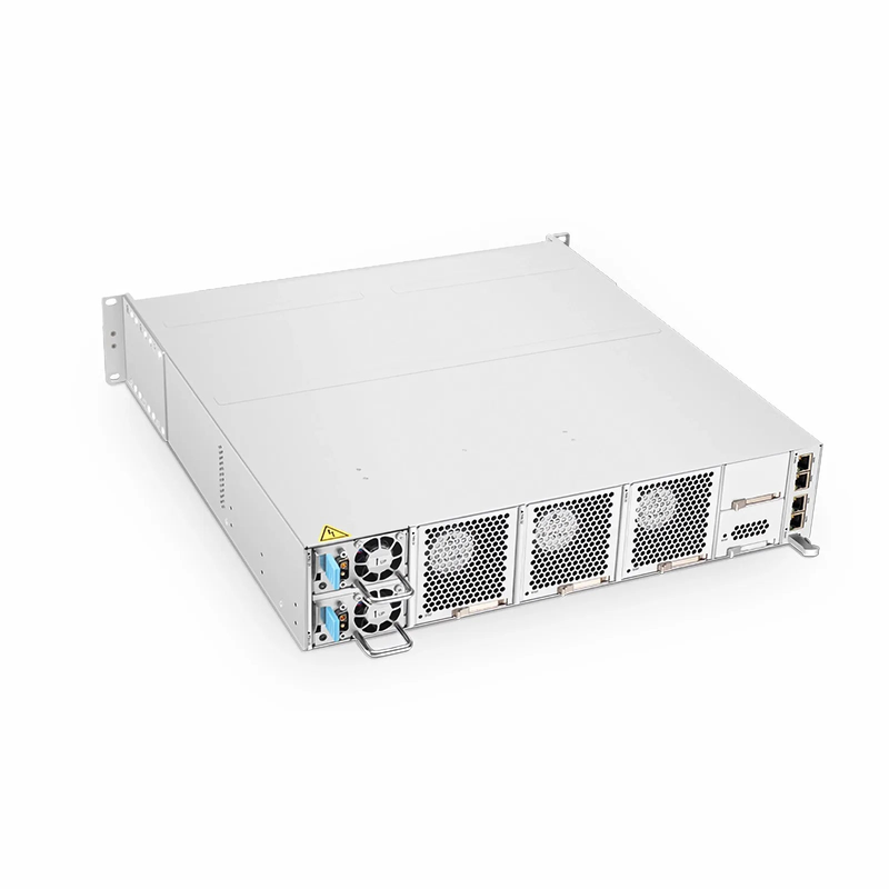 D7000-CH2U, 8 Slots 2U Unloaded Chassis, Support Single-wavelength 200G/400G, Up to 3.2Tbps Capacity, Redundant DC PSUs, Support AmpCon-T/WebGUI Network Management