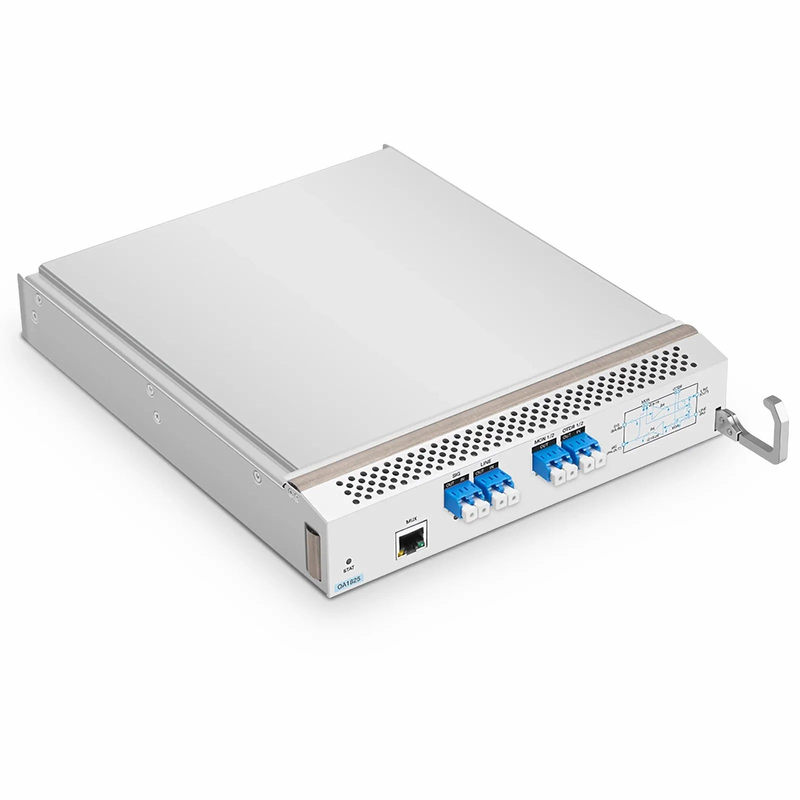 D7000 OA1825, DWDM EDFA Bidirectional Amplifier with PA 15-25dB and BA 8-18dB Gain, 21.5dBm Output for D7000 Series Managed Chassis, with Built in OSC, VOA