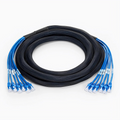 10ft (3m) 6 Plug to 6 Plug Cat5e Unshielded (UTP) PVC CMR Pre-Terminated Copper Trunk Cable