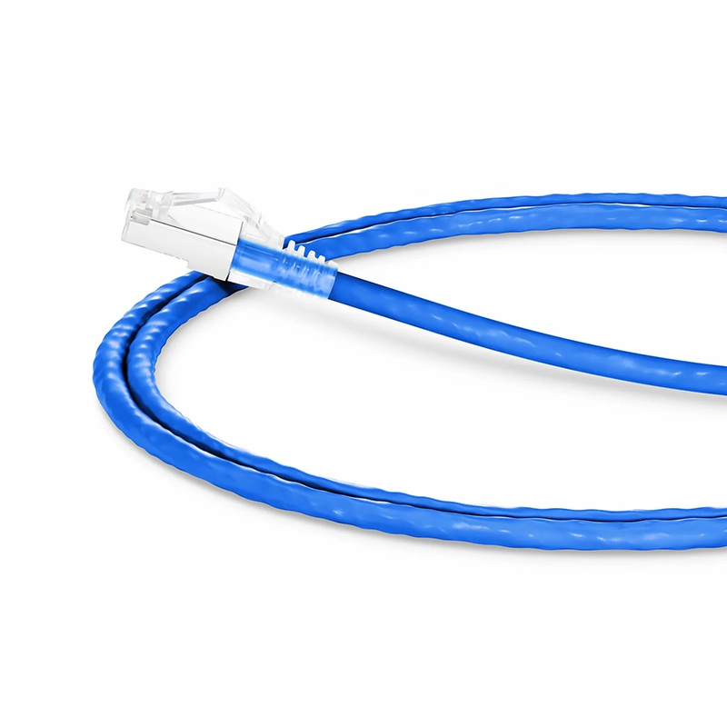 4ft (1.2m) Cat6a 26AWG Snagless Shielded (S/FTP) PVC CM Ethernet Network Patch Cable, Blue