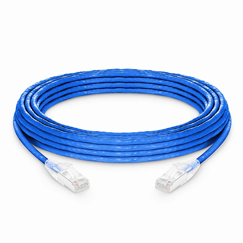 33ft (10m) Cat6a 26AWG Snagless Shielded (S/FTP) PVC CM Ethernet Network Patch Cable, Blue