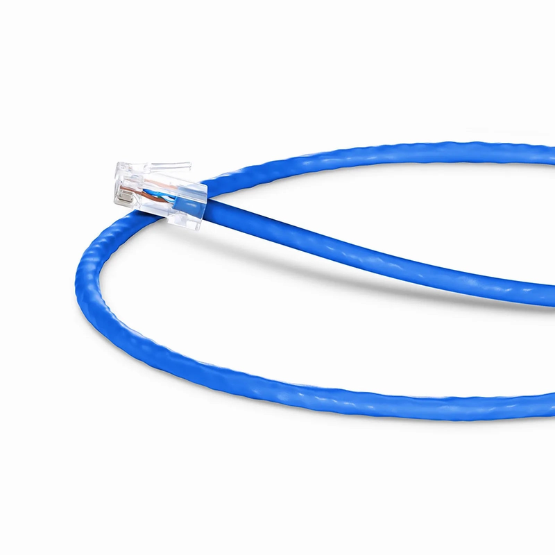 1ft (0.3m) Cat5e Non-booted Unshielded (U/UTP) PVC CM Ethernet Network Patch Cable, Blue