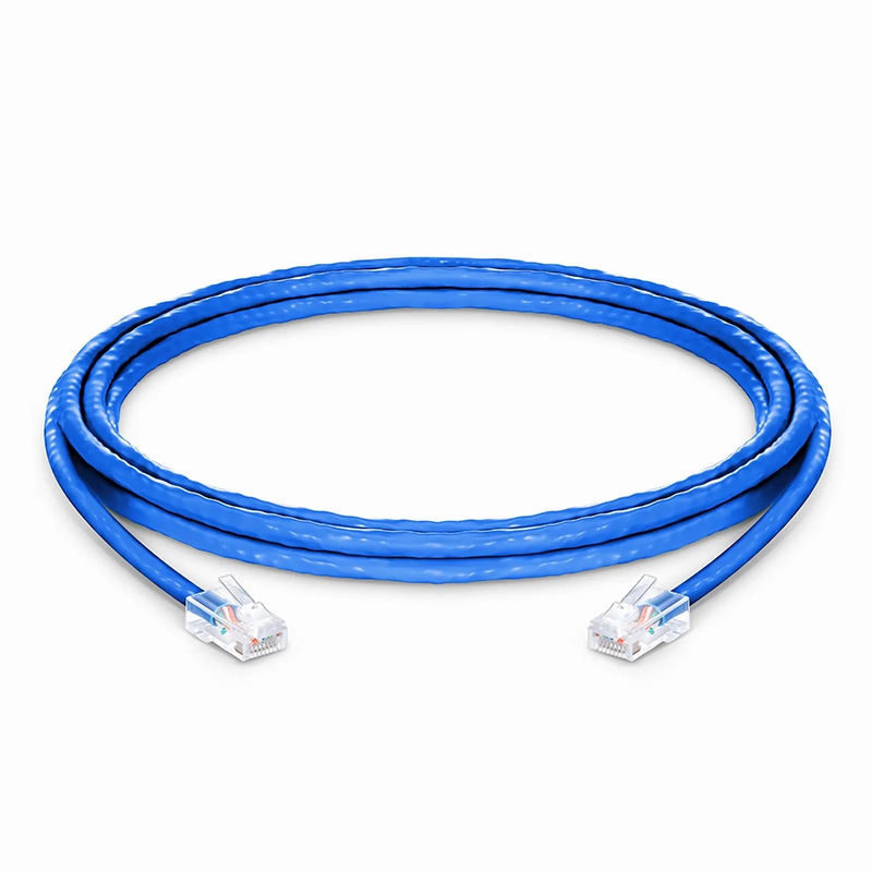 10ft (3m) Cat6 24AWG Non-booted Unshielded (U/UTP) PVC CM Ethernet Network Patch Cable, Blue