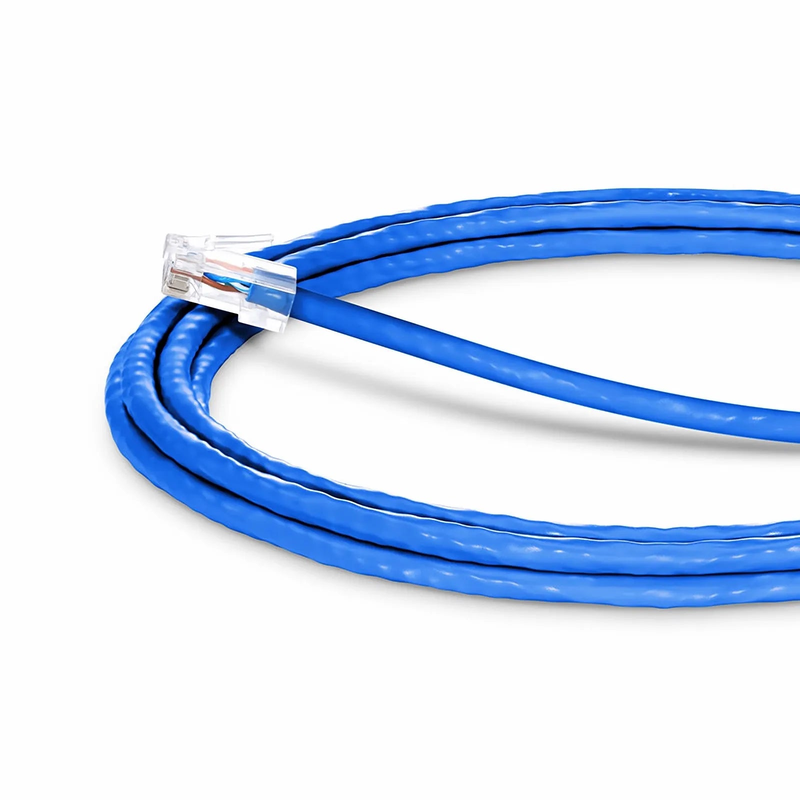 10ft (3m) Cat6 24AWG Non-booted Unshielded (U/UTP) PVC CM Ethernet Network Patch Cable, Blue