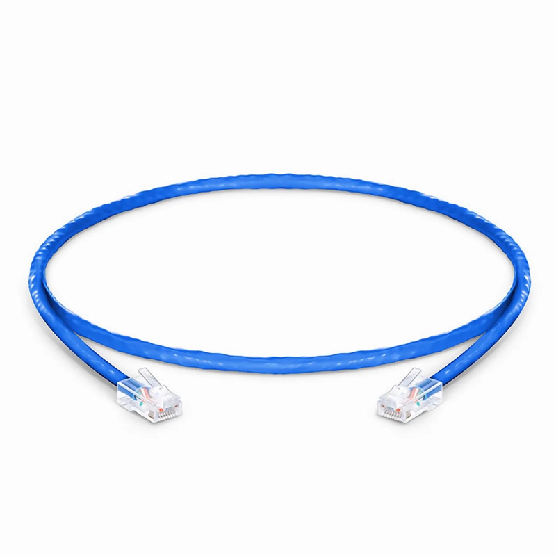 2ft (0.6m) Cat6 24AWG Non-booted Unshielded (U/UTP) PVC CM Ethernet Network Patch Cable, Blue