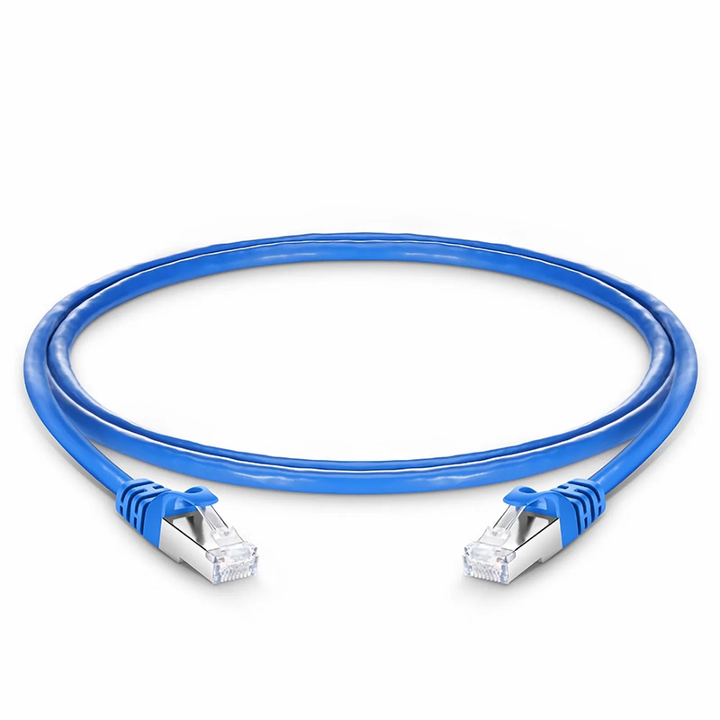 3ft (0.9m) Cat6a 26AWG Snagless Shielded (S/FTP) PVC CM Ethernet Network Patch Cable, Blue