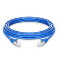 20ft (6.1m) Cat6a 26AWG Snagless Shielded (S/FTP) PVC CM Ethernet Network Patch Cable, Blue