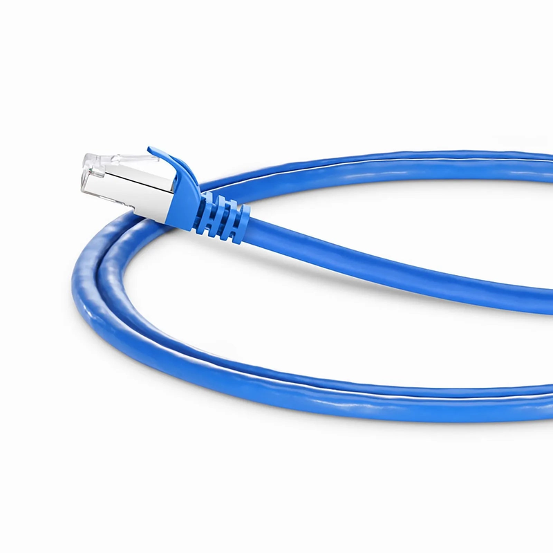 4ft (1.2m) Cat6a 26AWG Snagless Shielded (S/FTP) PVC CM Ethernet Network Patch Cable, Blue