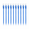 3ft (0.9m) Cat6 26AWG Snagless Shielded (S/FTP) PVC CM Ethernet Network Patch Cable, Blue, (10pcs/pack)