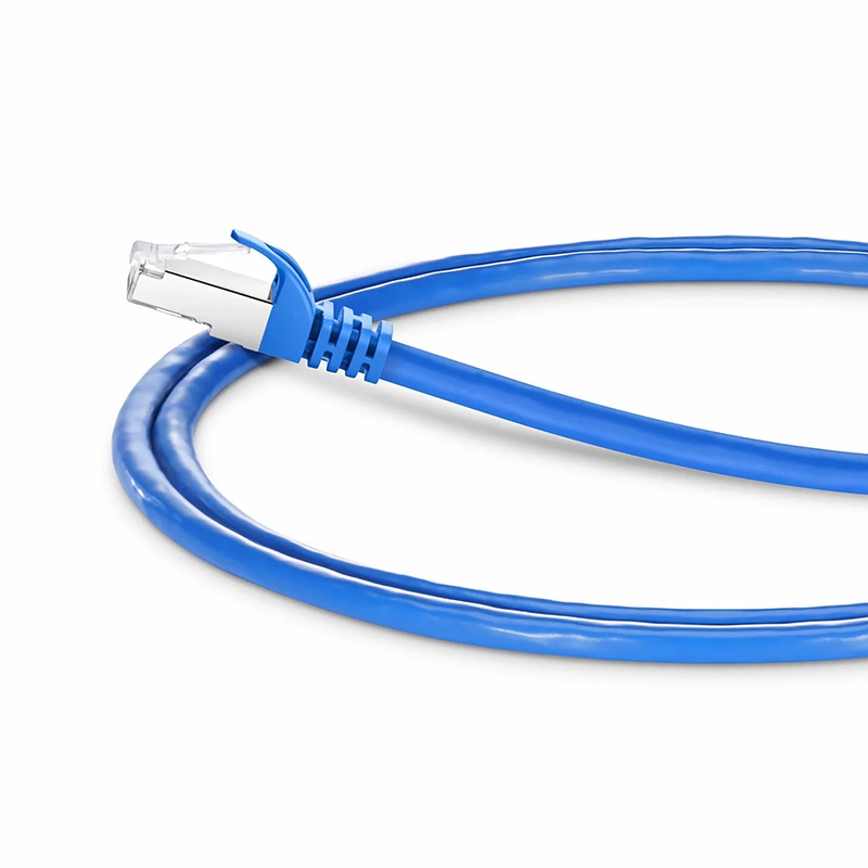 4ft (1.2m) Cat6 26AWG Snagless Shielded (S/FTP) PVC CM Ethernet Network Patch Cable, Blue, (10pcs/pack)