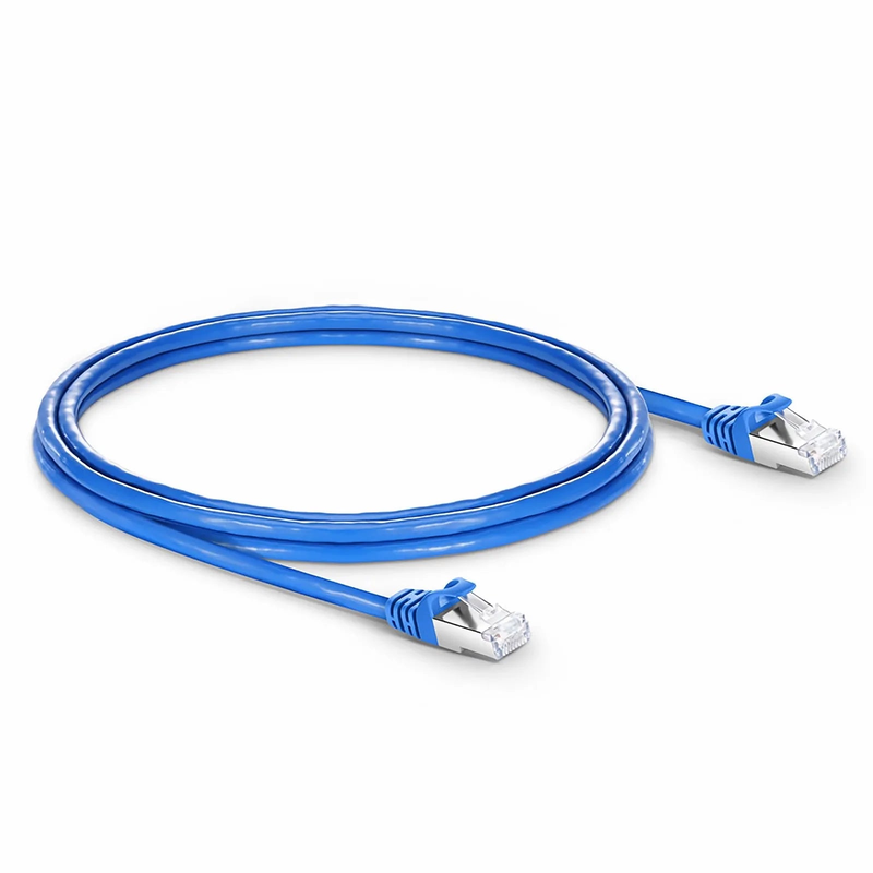 6ft (1.8m) Cat6 26AWG Snagless Shielded (S/FTP) PVC CM Ethernet Network Patch Cable, Blue, (10pcs/pack)