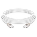 20ft (6.1m) Cat8 24AWG Snagless Shielded (S/FTP) PVC CM Ethernet Network Patch Cable, PoE++, 40G, 2GHz, Off-White