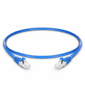 1ft (0.3m) Cat6 26AWG Snagless Shielded (S/FTP) PVC CM Ethernet Network Patch Cable, Blue