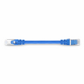 6in (0.15m) Cat6 26AWG Snagless Shielded (S/FTP) PVC CM Ethernet Network Patch Cable, Blue