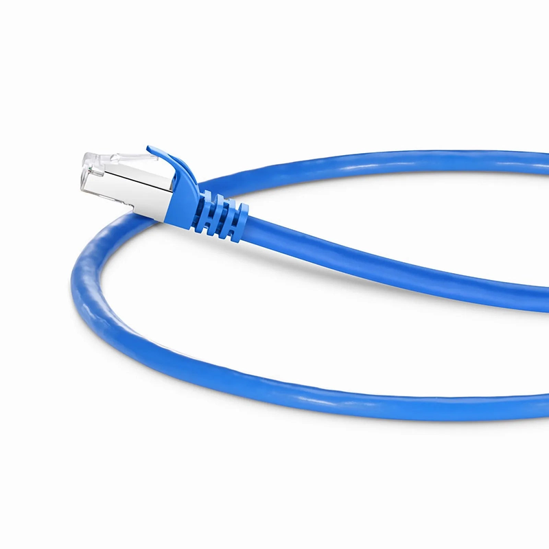 2ft (0.6m) Cat6 26AWG Snagless Shielded (S/FTP) PVC CM Ethernet Network Patch Cable, Blue