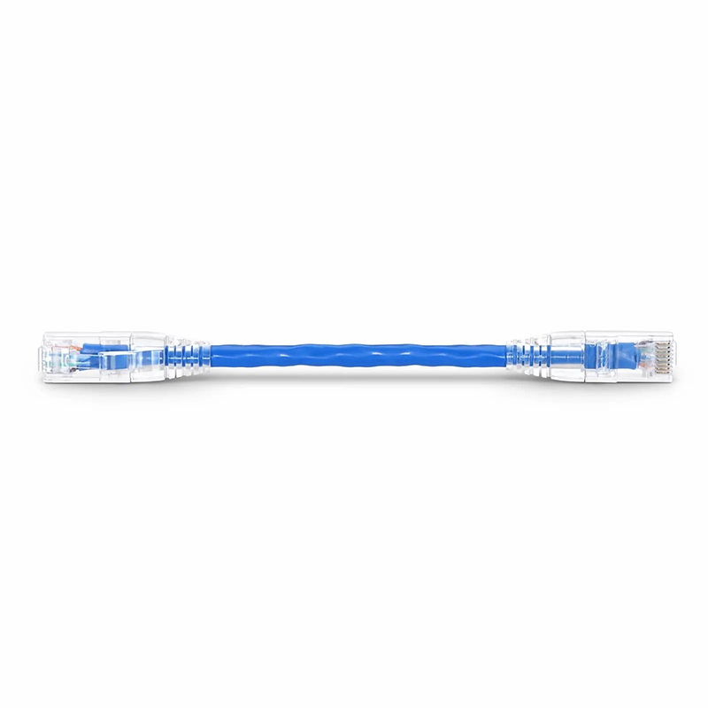 6in (0.15m) Cat5e Snagless Unshielded (U/UTP) PVC CM Ethernet Patch Cable, Blue